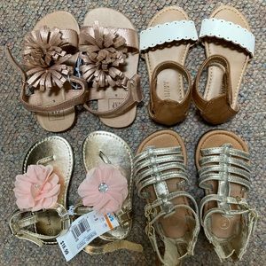 Toddler girl sandal bundle size 5 (fit like 5)